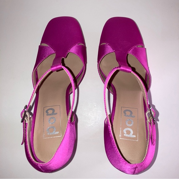 NIB Pop Westerly Barbie Hot Pink Satin Heels NEW Valentines Day Y2K Retro Shoes - Picture 10 of 17